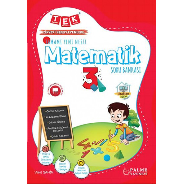 Palme 3. Sınıf Tek İlkokul Matematik Yeni Nesil Soru Kitabı ürün görseli 1
