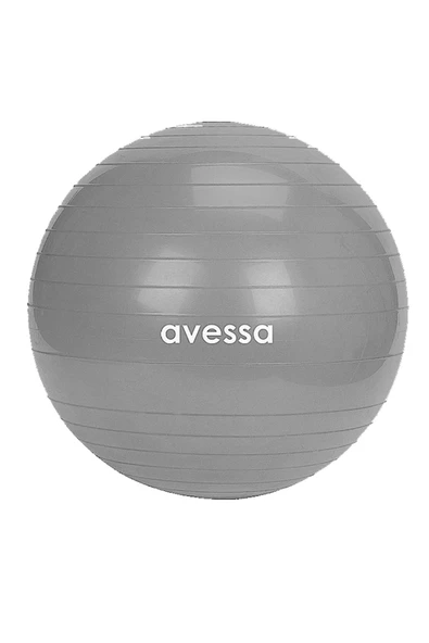 Avessa 65 Cm Pilates Topu Poşet Ambalaj BPT-65 Gri ürün görseli 1