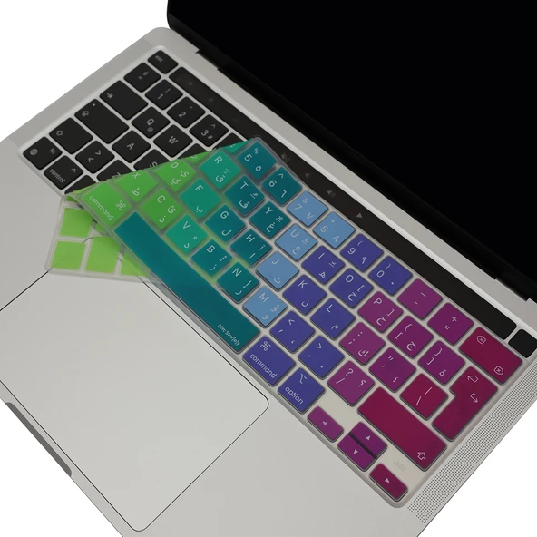 MacBook Pro Klavye Koruyucu Arapça Baskı Ters L Enter Silikon İnce Touch Bar 13 inç M1-M2 ve 16 inç ürün görseli 1