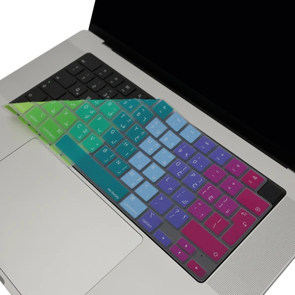 Arapça Klavye Koruyucu UK Enter MacBook Air 13 15 inç Pro 14 16 inç ile uyumlu Ultra İnce Silikon ürün görseli 1
