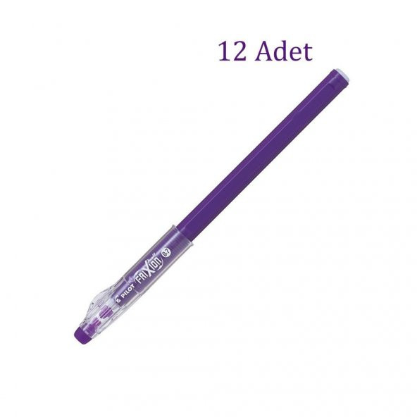 Pilot Frixion Ball Stick Roller Silinebilir Jel Kalem 0.7 mm Mor F12-V 12 Adet ürün görseli 1