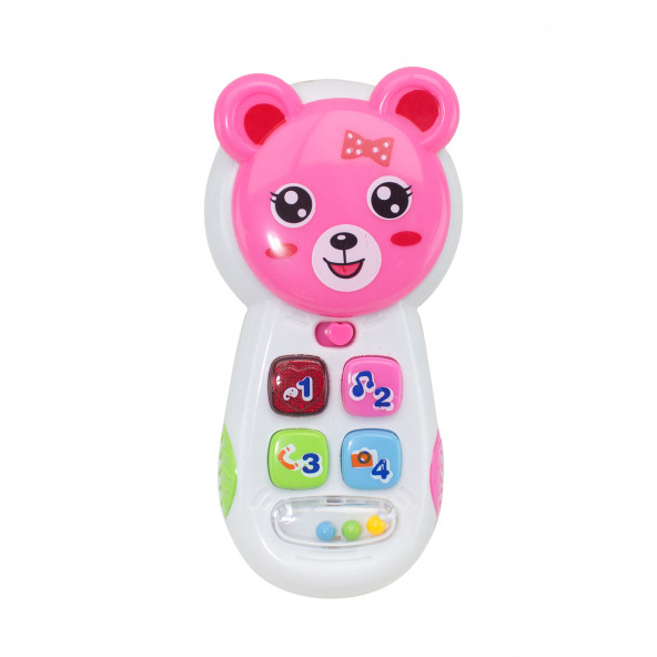 Cep Telefon Sevimli Telefon Işıklı Sesli Pembe ürün görseli 1