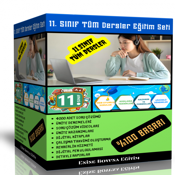 11. Sınıf Tüm Dersler Dijital Eğitim Seti ürün görseli 1