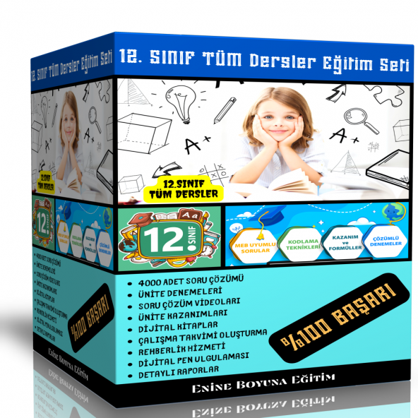 12. Sınıf Tüm Dersler Dijital Eğitim Seti ürün görseli 1