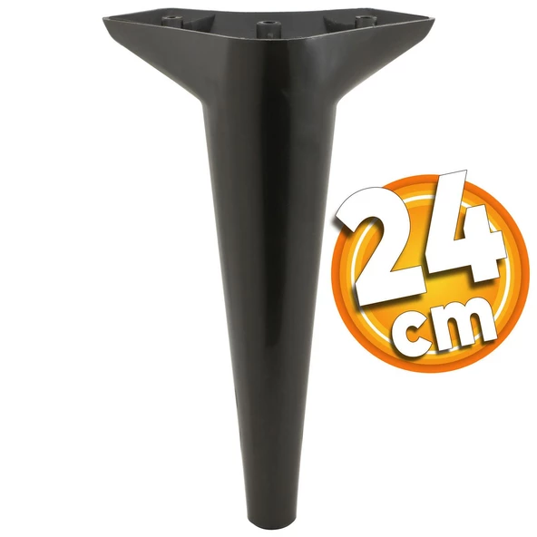 Aspen Lüks Mobilya Kanepe Koltuk Tv Ünitesi Konsol Yükseltici Ayağı Ayakları 24 Cm Siyah Ayak ürün görseli 1