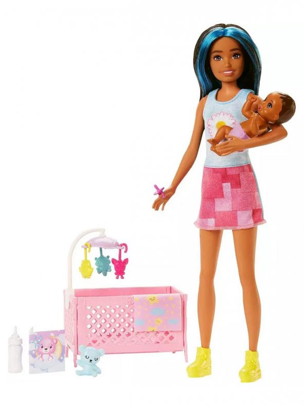 Barbie Bebek Bakıcısı Bebeği Ve Aksesuarları Oyun Setleri ürün görseli 1