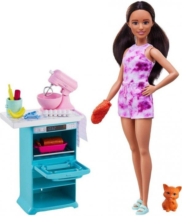 Barbie ile Mutfak Maceraları Oyun Seti, Barbienin Hayatı HCD44 ürün görseli 1