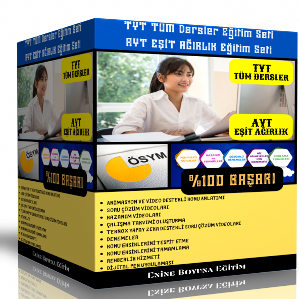 TYT Tüm Dersler - AYT Eşit Ağırlık Eğitim Seti (Dijital-Online) ürün görseli 1