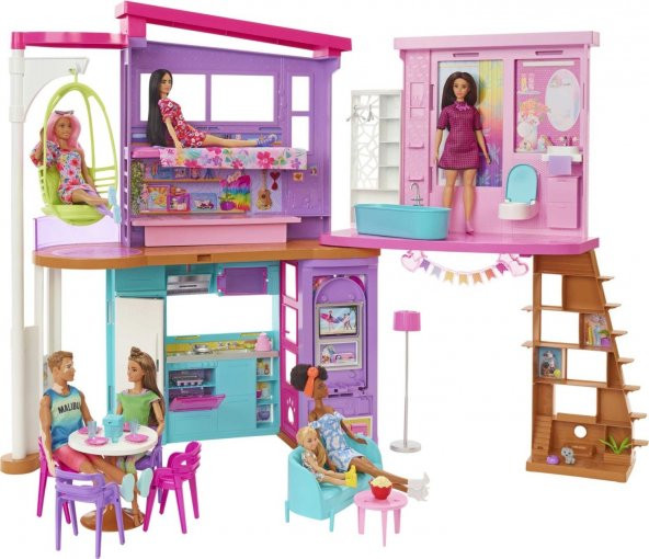 Barbie Tatil Evi Oyun Seti HCD50 ürün görseli 1