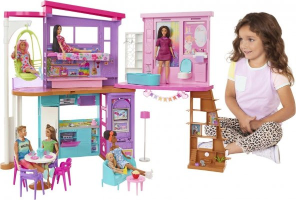 Barbie Tatil Evi Oyun Seti HCD50 - Resim 2