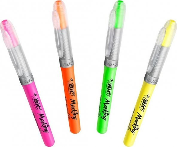 Bic Highlighter Flex Fosforlu Kalem 4 Renk - Resim 2