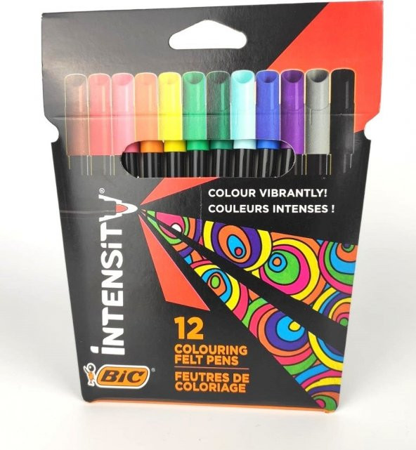 Bic Intensity Keçeli Boya Kalemi 12 Renk ürün görseli 1