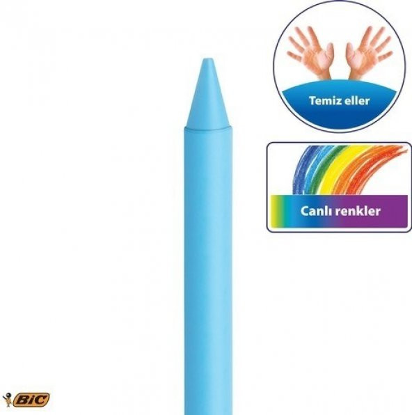 Bic Kids Plastidecor Silinebilir Elleri Kirletmeyen Pastel Boya 18 Renk ürün görseli 1