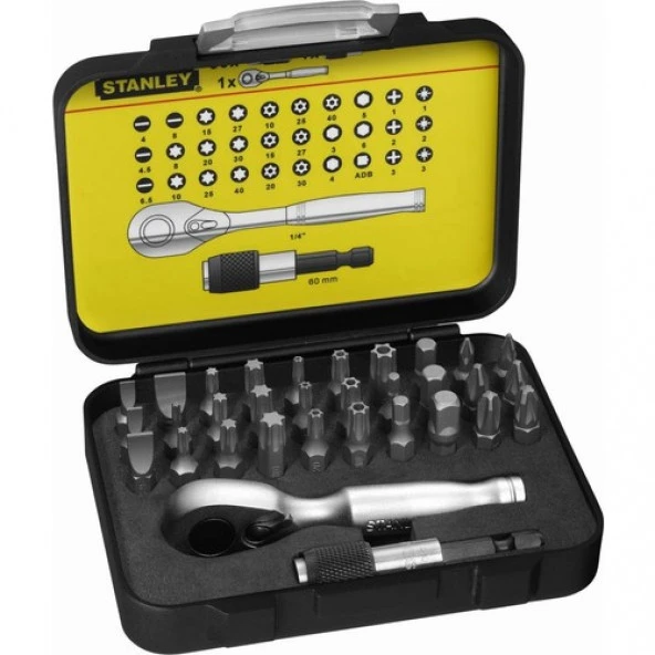 Stanley 1-13-904 Lokma Kollu Bits Seti - 32 Parça ürün görseli 1