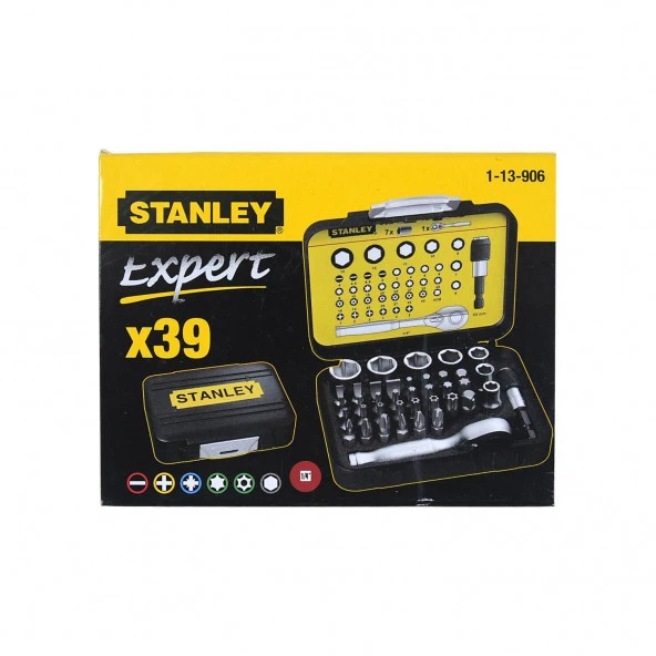PTTAVM: Stanley 1-13-906 Fatmax 39 Parça 1/4 Bits + Lokma Takımı