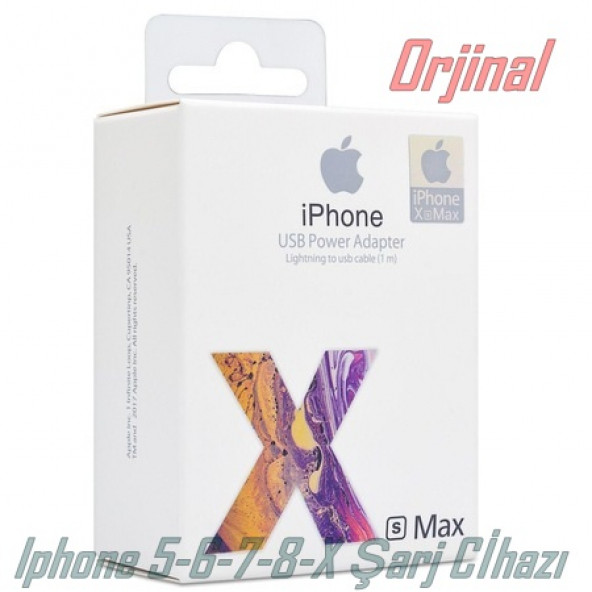 Iphone Mb352Ll Iphone Xs Max Şarj Cihazı Data Kablosu Şarj Başlığı iphone 5 6 7 8 X uyumlu şarj set ürün görseli 1