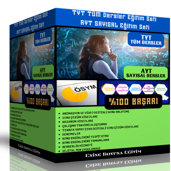 TYT Tüm Dersler - AYT Sayısal Eğitim Seti Dijital -Online ürün görseli 1