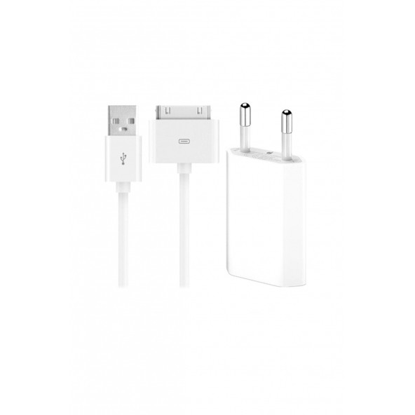 Iphone 4/4s Uyumlu Şarj Aleti Ve Data Kablosu Apple Iphone 4/4s Uyumlu Şarj Aleti ürün görseli 1