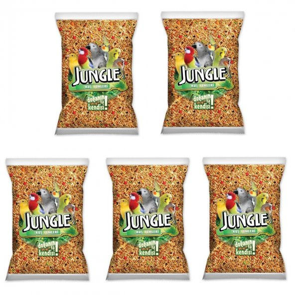 Jungle Poşet Muhabbet Kuşu Yemi 500 Gr 5 Adet ürün görseli 1