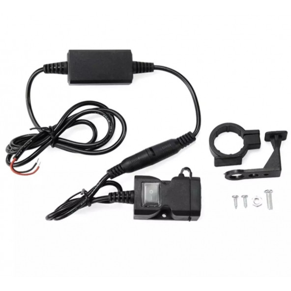 Motosiklet Usb Şarj Çift Port 12v Su Geçirmez ürün görseli 1