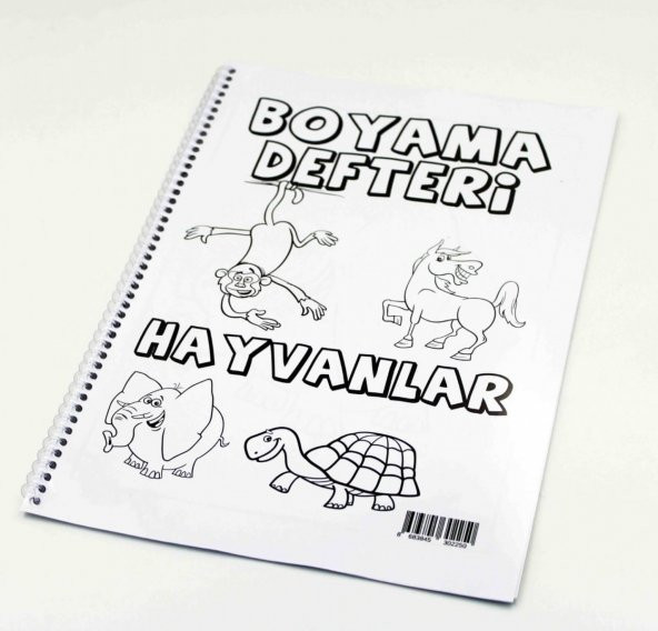 Hayvanlar Temalı Eğlenceli Boyama Kitabı, Resim Defteri ürün görseli 1