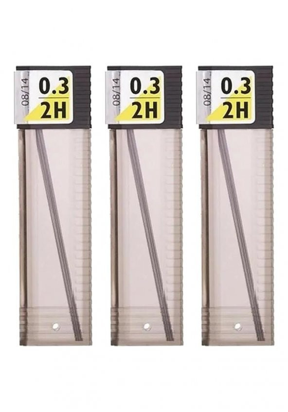 0.3 Kalem Ucu 2H 60 mm 3 Paket 0,3 Min Kalem Uç Teknik Kalem Yedeği Mono Tombow 2H 60 mm 3 Paket - Resim 2