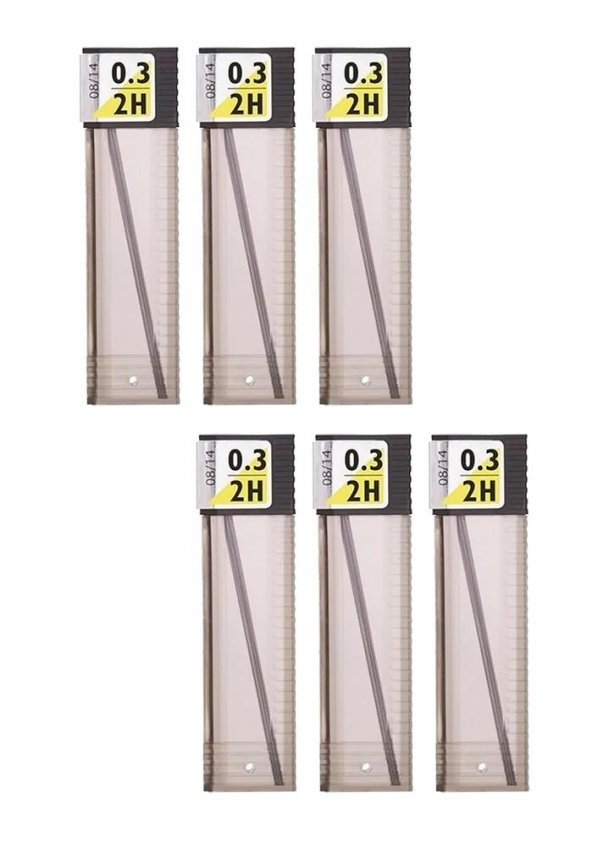 0.3 Kalem Ucu 2H 60 mm 6 Paket 0,3 Min Kalem Uç Teknik Kalem Yedeği Mono Tombow 2H 60 mm 6 Paket ürün görseli 1