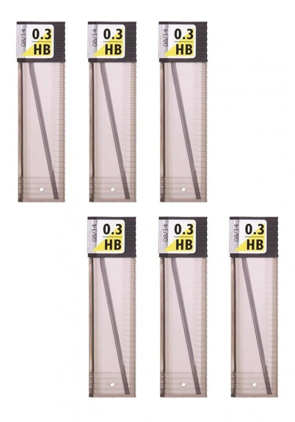 0.3 Kalem Ucu HB 60 mm 6 Paket 0,3 Min Kalem Uç Teknik Kalem Yedeği Mono Tombow HB 60 mm 6 Paket - Resim 2