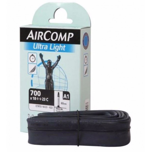 Michelin 700-18/25X622 PR 60mm A1 AIRCOMP ULTRALIGHT yol yarış iç lastik(çift 2 adet) ürün görseli 1