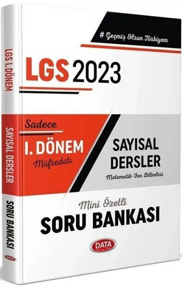 2023 8. Sınıf LGS Sayısal Dersler 1. Dönem Soru Bankası Data Yayınları ürün görseli 1