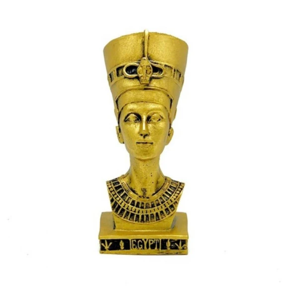Dekoratif Antik Mısır Nefertiti Polyester Biblo 15cm ürün görseli 1