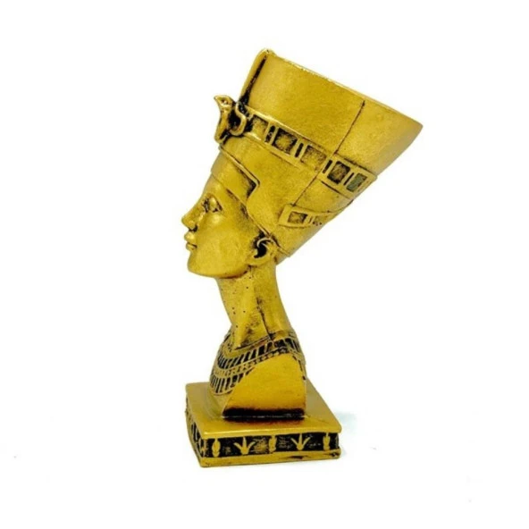 Dekoratif Antik Mısır Nefertiti Polyester Biblo 15cm - Resim 2