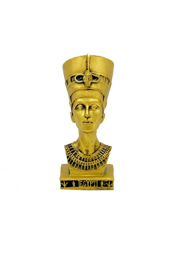 Dekoratif Antik Mısır Nefertiti Polyester Biblo 15cm - Resim 4