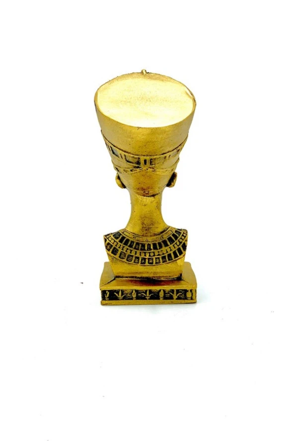 Dekoratif Antik Mısır Nefertiti Polyester Biblo 15cm - Resim 6