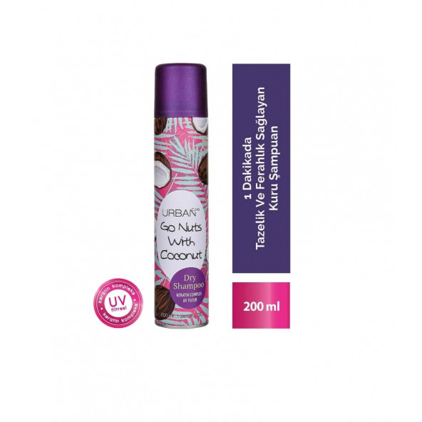 Urban Care Go Nuts with Coconut Kuru Şampuan 200 ML ürün görseli 1
