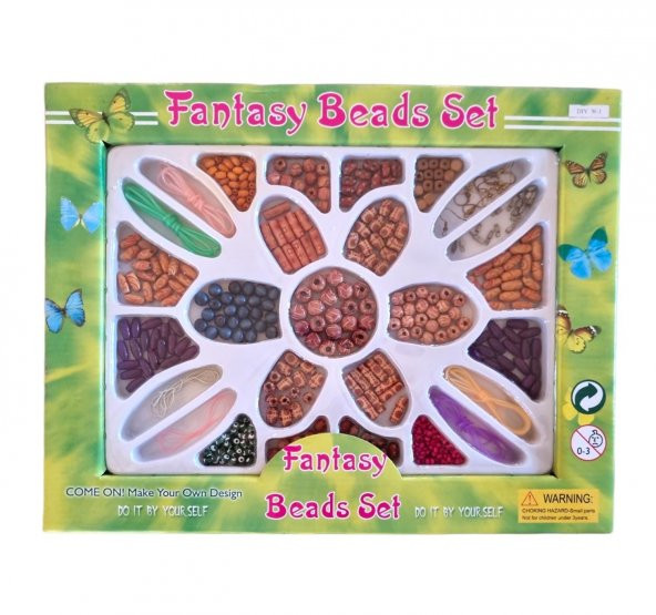 Büyük Boy Boncuk Takı Tasarım Seti - Fantasy Beads Set ürün görseli 1