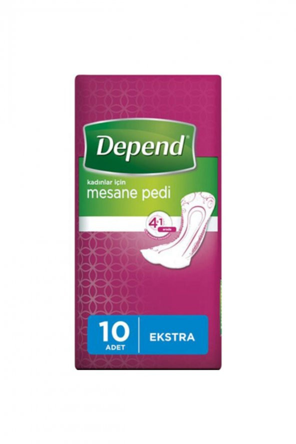 Depend Kadın Mesane Pedi Ekstra 10lu ürün görseli 1