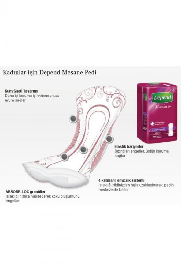 Depend Mesane Pedi Kadın - Resim 3