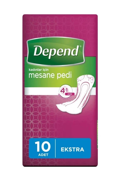 Depend MESANE PEDİ KADIN EKSTRA 10 LU 6 PAKET ürün görseli 1