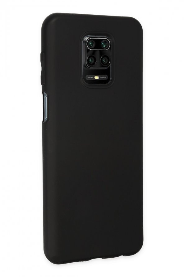 Xiaomi Redmi Note 9 Pro Kılıf Yumuşak Dokulu Silikon  - Siyah ürün görseli 1