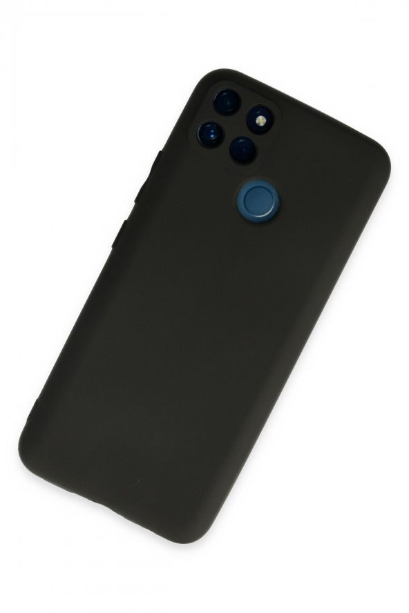 Realme C21Y Kılıf Yumuşak Dokulu Silikon  - Siyah ürün görseli 1