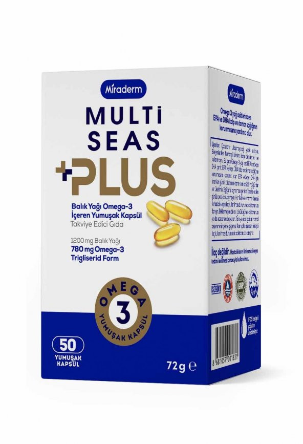 Miraderm MULTİ SEAS PLUS OMEGA 3 1200 MG ürün görseli 1