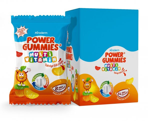 MİRADERM POWER GUMMIES MİRADERM POWER GUMMIES MULTİ VİTAMİN JEL ürün görseli 1