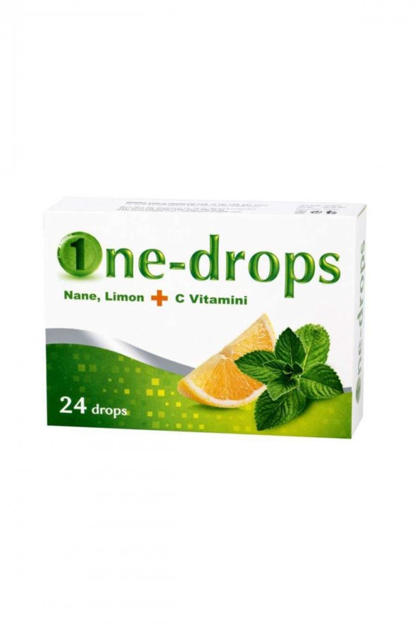 MİRADERM One-drops Nane Limon C Vitamini 24 Pastil ürün görseli 1