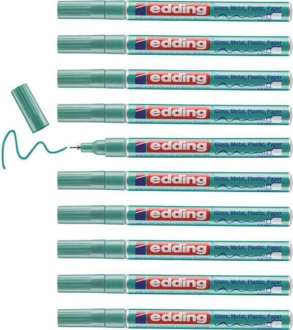EDDING DEKORASYON MARKORU YESIL 10 LU (780) - Resim 2