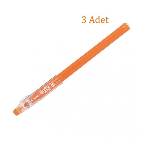 Pilot Frixion Ball Stick Roller Silinebilir Jel Kalem 0.7 mm Turuncu F04-O 3 Adet ürün görseli 1