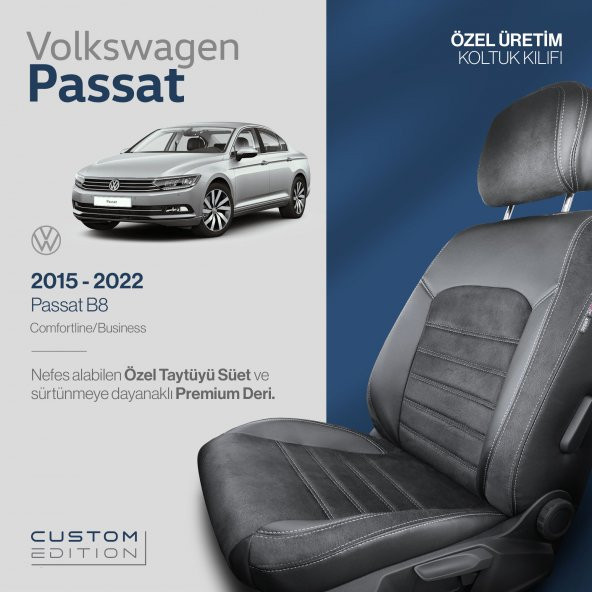 Otom V.w. Passat B8 2015-2022 Özel Üretim Koltuk Kılıfı ürün görseli 1