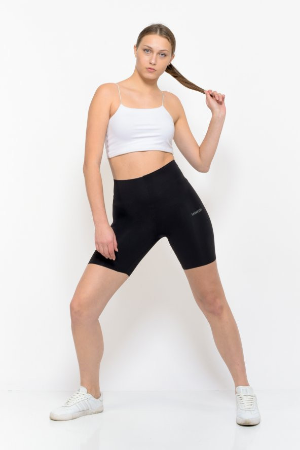 SAUNA SUIT Iz Yapmaz Lazer Kesim Paçalı Korse Yüksel Bel Göğüs Altı Beli Kaymaz ürün görseli 1