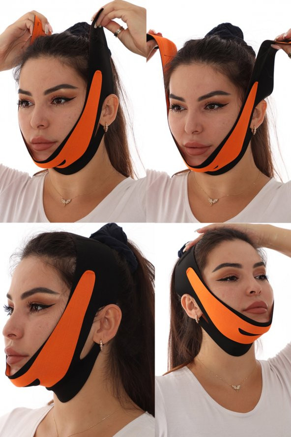 SAUNA SUIT Unisex 100 Orijinal Yüz Korsesi Çene Boyun Bandı Horlama Önleyici Gıdı Yanak Gıdık Toplamayky ürün görseli 1