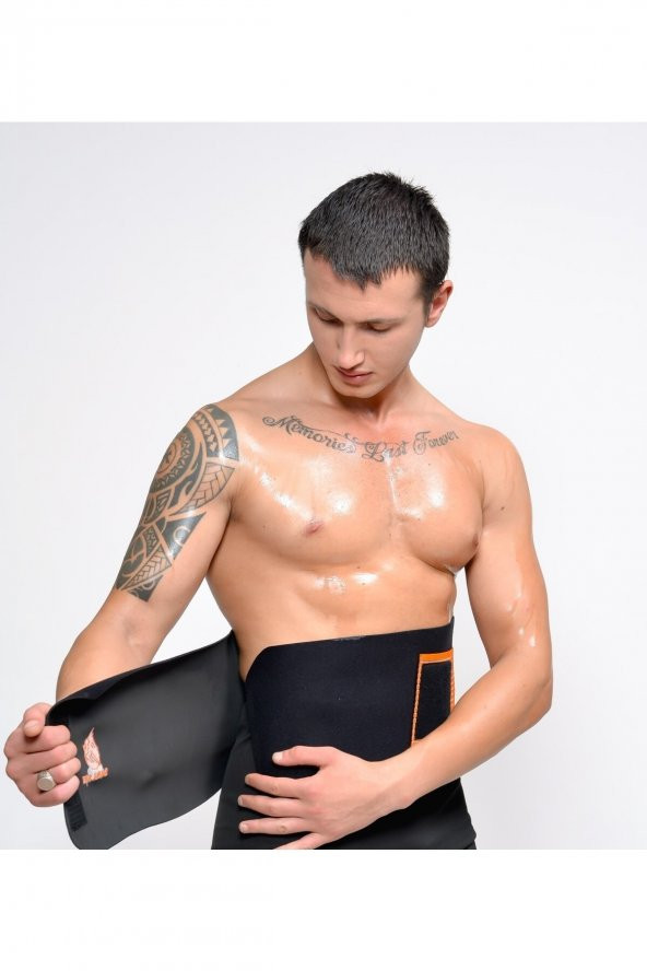 SAUNA SUIT Zayıflama Kemeri Yağ Bel Göbek Eritme Incelme Terleme Korsesi Termal Sauna Kemer Neopren Kumaş ürün görseli 1